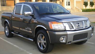 APS - APS Stainless Steel 2" Fender Lip Trim for 04-10 Nissan Titan FT14I-TIT044P