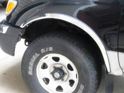 APS - APS Stainless Steel 2" Fender Lip Trim for 95-98 Tacoma 4WD FT20O-TAC954W