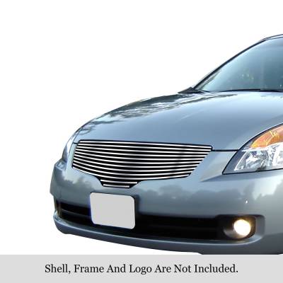 APS - APS Stainless Billet Grille Brushed for 07-09 Altima Sedan GR14HFD76C
