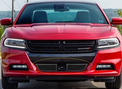 APS - APS Wire Mesh Bumper Grille Black for 15-23 Dodge Charger SXT GR04GFC45H