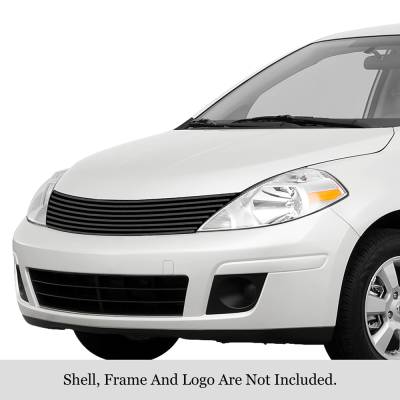 APS - APS Stainless Billet Grille Black for 07-11 Nissan Versa GR14HFD83J