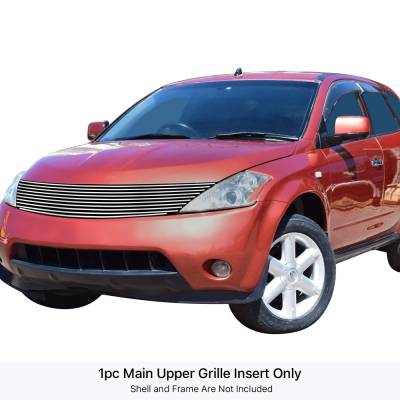 APS - APS Stainless Billet Grille Brushed for 03-08 Nissan Murano GR14HFD85C