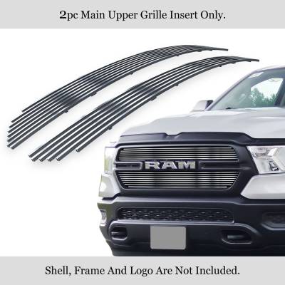 APS - APS Stainless Billet Grille Polish for 19-24 RAM 1500 Tradesman GR04FFG28S