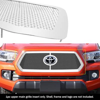 APS - APS Wire Mesh Grille Polish for 18-19 Toyota Tacoma GR20GFJ31T
