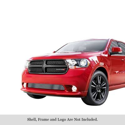 APS - APS Stainless Billet Bumper Grille Brushed for 11-13 Dodge Durango GR04FFH69C