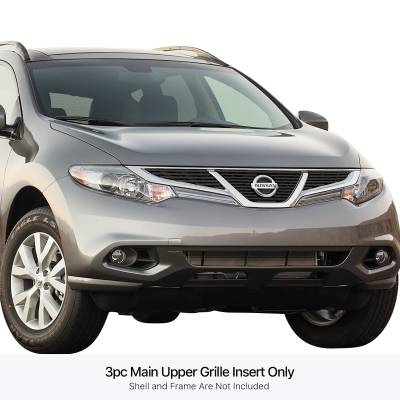 APS - APS Stainless Billet Grille Black for 11-14 Nissan Murano GR14FEE65J