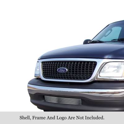 APS - APS Stainless GR06HEC85S Billet Bumper Grille Polish F150 Harley Davidson