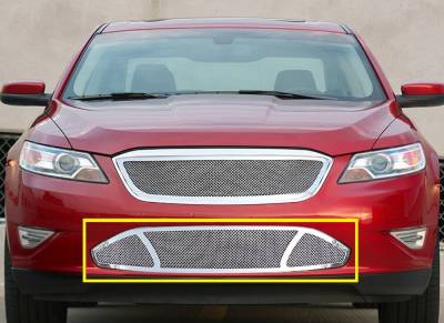 APS - APS Wire Mesh Bumper Grille Polish 09-11 Ford Taurus SHO GR06GFG77T