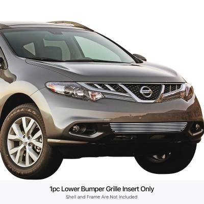 APS - APS Stainless Billet Bumper Grille Polish for 11-14 Nissan Murano GR14FEE67S