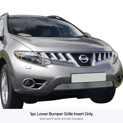 APS - APS Stainless Billet Bumper Grille Polish for 09-10 Nissan Murano GR14FEE68S