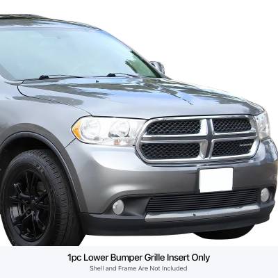 APS - APS Stainless Billet Bumper Grille Black for 11-13 Dodge Durango GR04FFH69J