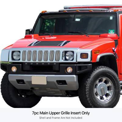 APS - APS Stainless Billet Grille Polish 06-10 Hummer H3/H3T GR03FFD58S