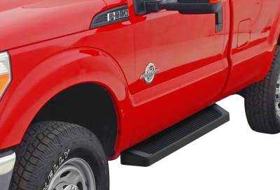 APS - APS IRunning Running Boards Black 99-16 Super Duty Regular IB06RJA0B