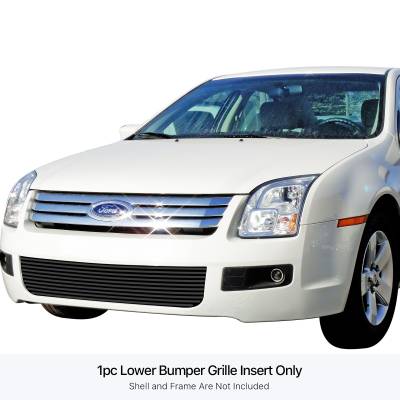APS - APS Stainless Billet Bumper Grille Black 06-09 Ford Fusion GR06HFD94J