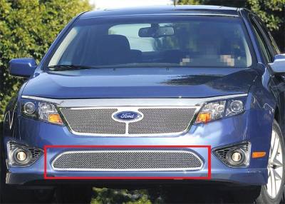 APS - APS Wire Mesh Bumper Grille Polish 10-12 Ford Fusion GR06GFG87T