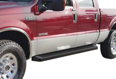 APS - APS IRunning Running Boards Black 99-16 Super Duty Crew IB06RJA1B