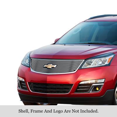 APS - APS Stainless Billet Grille Brushed 13-17 Chevrolet Traverse GR03FEI48C