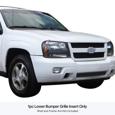 APS - APS Stainless Billet Bumper Grille Black 06-09 Chevy Trailblazer LT GR03FFD66J