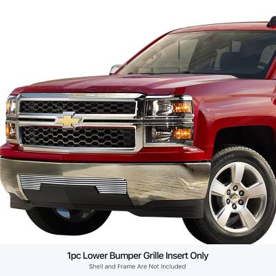 APS - APS Stainless Billet Bumper Grille Polish 14-15 Silverado 1500 GR03FEI90S