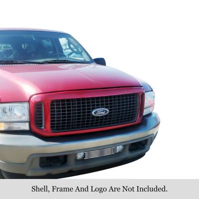 APS - APS Stainless Billet Bumper Grille Polish 99-04 Super Duty/Excursion GR06HEC98S