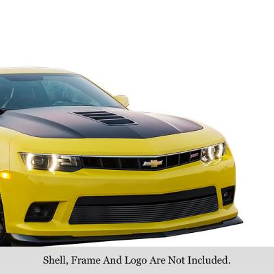 APS - APS Stainless Billet Bumper Grille BlackChevy Camaro LS/LT/RS GR03FEI97J