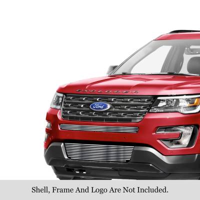 APS - APS Stainless Billet Bumper Grille Polish 16-19 Ford Explorer GR06FFJ39S