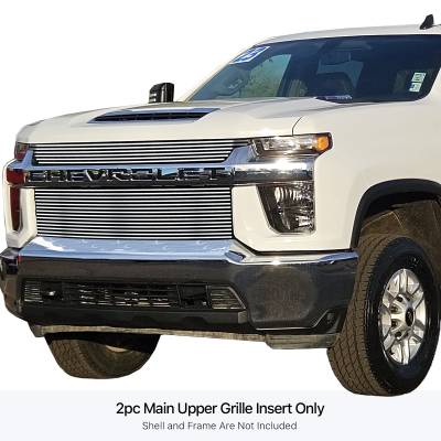 APS - APS Stainless Billet Grille Polish 20-23 Silverado 2500/3500 LT/WT GR03FEJ70S