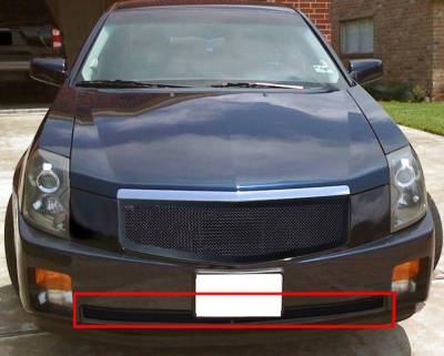 APS - APS Wire Mesh Bumper Grille Black 03-07 Cadillac CTS GR01GEC78H