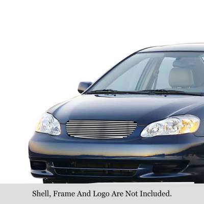 APS - APS Stainless Billet Grille Brushed for 02-06 Toyota Camry GR20HEC82C