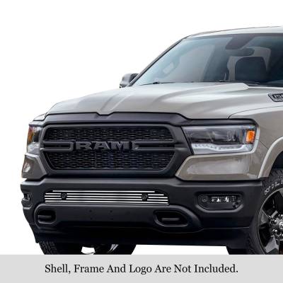 APS - APS GR04FEJ21S Stainless Billet Bumper Grille Polish for 19-24 RAM 1500