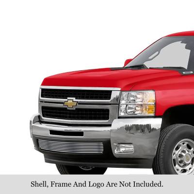 APS - APS Stainless Billet Bumper Grille Polish 07-10 Silverado 2500/3500 GR03FFE88S