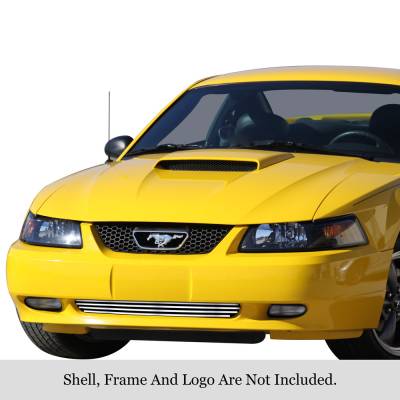 APS - APS Stainless Billet Bumper Grille Polish 99-04 Ford Mustang GR06HFJ10S