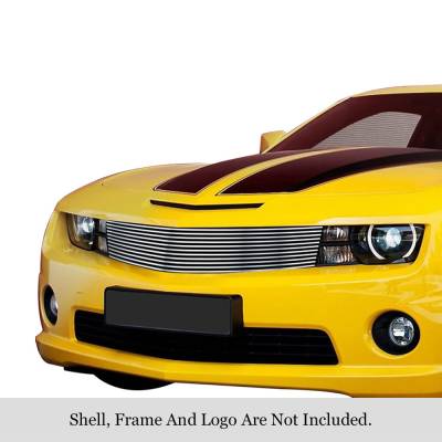 APS - APS Stainless Billet Grille Brushed 10-13 Chevrolet Camaro GR03FFG21C