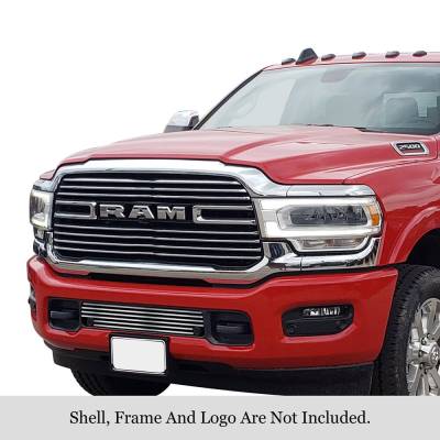 APS - APS Stainless Billet Bumper Grille Polish for 19-24 RAM 1500 GR04FEJ22S
