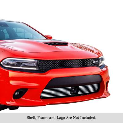APS - APS Stainless Billet Bumper Grille Brushed for 15-18 Charger GT/RT GR04FFJ33C