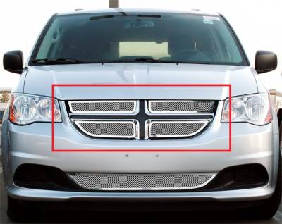 APS - APS Wire Mesh Grille Polish for 11-20 Dodge Grand Caravan GR04GFH66T