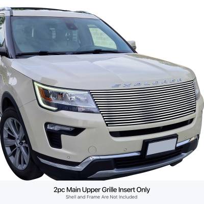 APS - APS Stainless Billet Grille Polish 16-19 Ford Explorer GR06HFJ38S