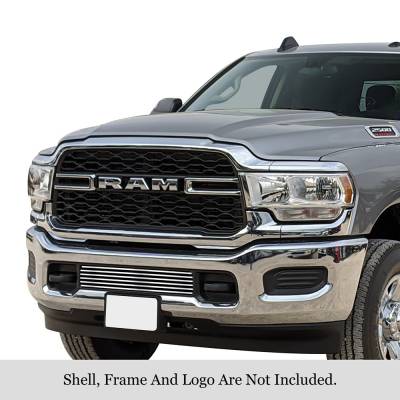 APS - APS Stainless Billet Bumper Grille Polish for 19-24 RAM 1500 GR04FEJ32S