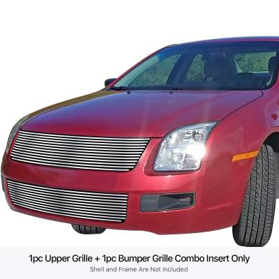 APS - APS Stainless Billet Grille Brushed 06-09 Ford Fusion GR06HGG51C