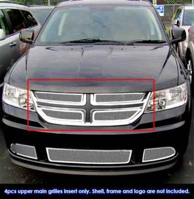 APS - APS Wire Mesh Grille Polish for 11-20 Dodge Journey GR04GFH76T