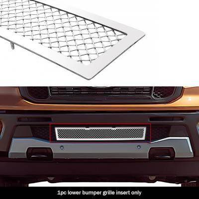 APS - APS Wire Mesh Bumper Grille Polish 19-23 Ford Ranger GR06GEA90T