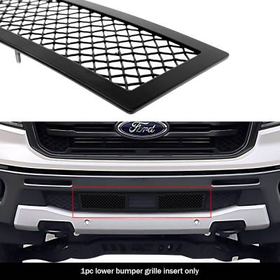 APS - APS GR06GEA91H Wire Mesh Bumper Grille Black for 19-23 Ford Ranger