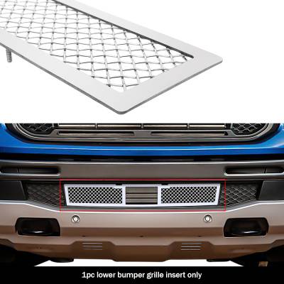 APS - APS Wire Mesh Bumper Grille Polish 19-23 Ford Ranger GR06GEA91T