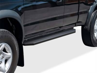 APS - APS IB20RJE4H H-Series Running Boards Black for 95-04 Toyota Tacoma Extended