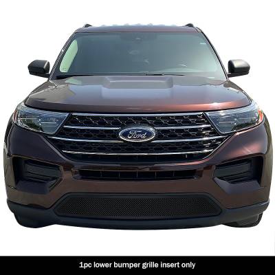 APS - APS Wire Mesh Bumper Grille Black 20-24 Ford Explorer GR06GEB86H