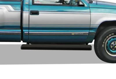 APS - APS IB03FJB4B IStep 6" Running Boards Black for 88-98 GM C/K Pickup Regular