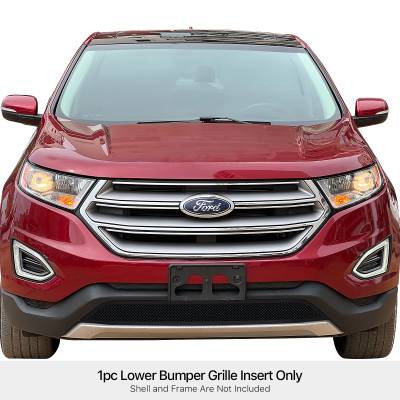 APS - APS Wire Mesh Bumper Grille Black 15-18 Ford Edge GR06GEB92H
