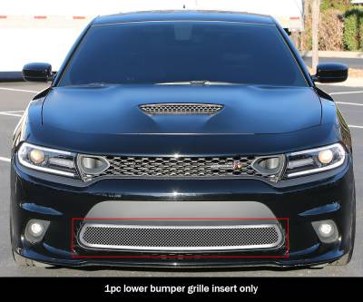 APS - APS Wire Mesh Bumper Grille Polish for 15-19 Dodge Charger GT/RT/SRT GR04GFJ34T