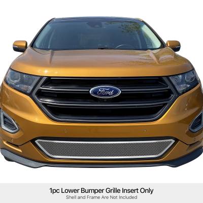 APS - APS Wire Mesh Bumper Grille Polish 15-18 Ford Edge Sport GR06GEB93T