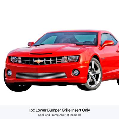 APS - APS Stainless Billet Bumper Grille Black 10-13 Chevrolet Camaro SS GR03FFG42S
